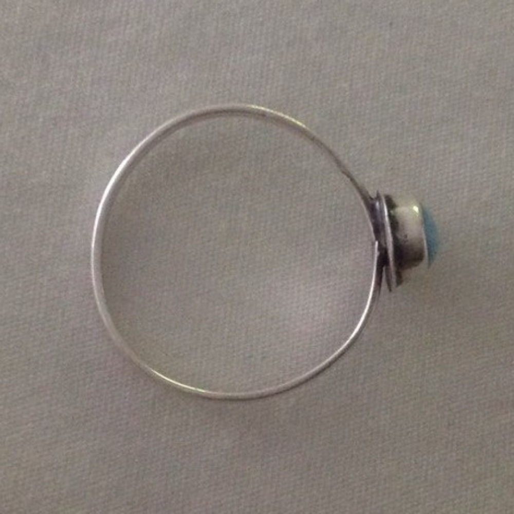 Sterling silver Larimar ring - Picture 2 of 8